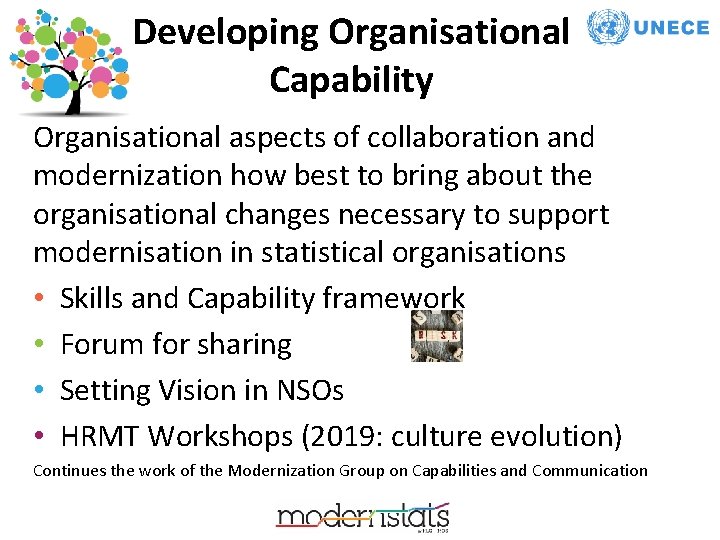 Developing Organisational Capability Organisational aspects of collaboration and modernization how best to bring about