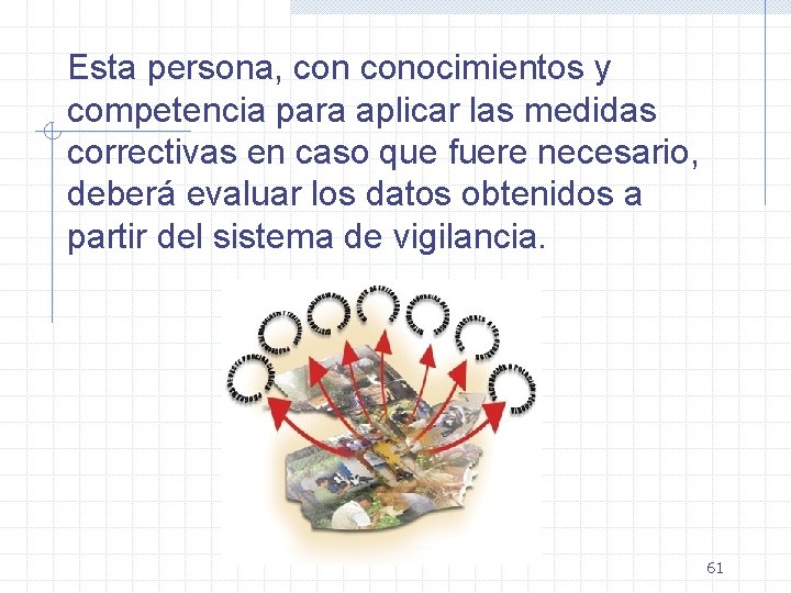 Esta persona, conocimientos y competencia para aplicar las medidas correctivas en caso que fuere