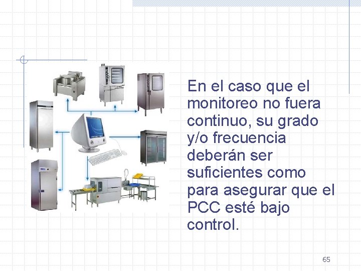 En el caso que el monitoreo no fuera continuo, su grado y/o frecuencia deberán