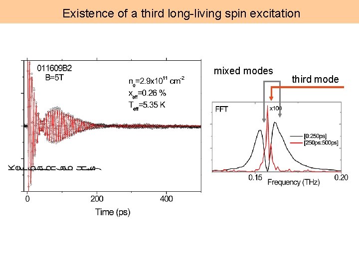 Existence of a third long-living spin excitation mixed modes third mode 