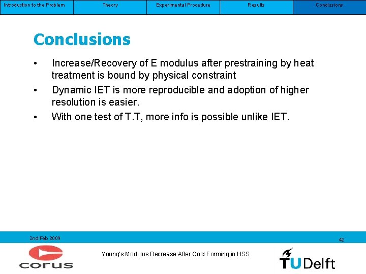 Introduction to the Problem Theory Experimental Procedure Results Conclusions • • • Increase/Recovery of Introduction to the Problem Theory Experimental Procedure Results Conclusions • • • Increase/Recovery of