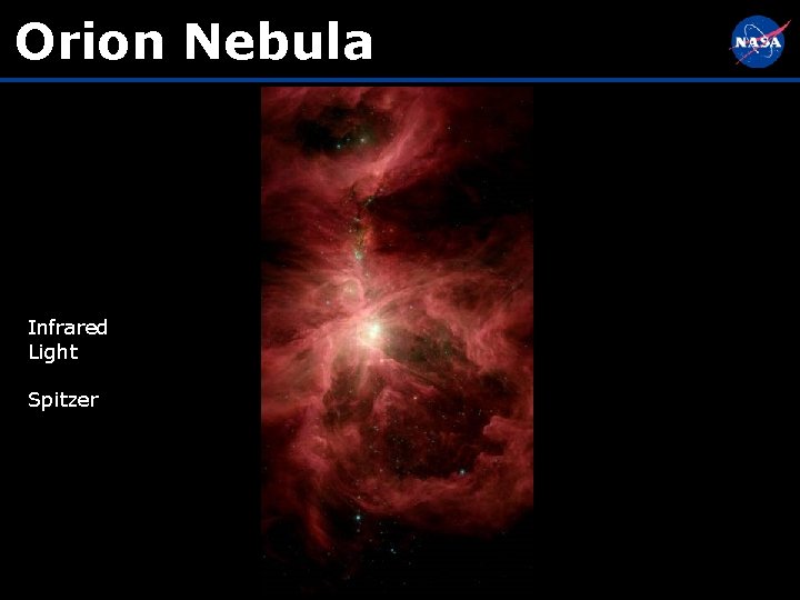 Orion Nebula Infrared Light Spitzer 
