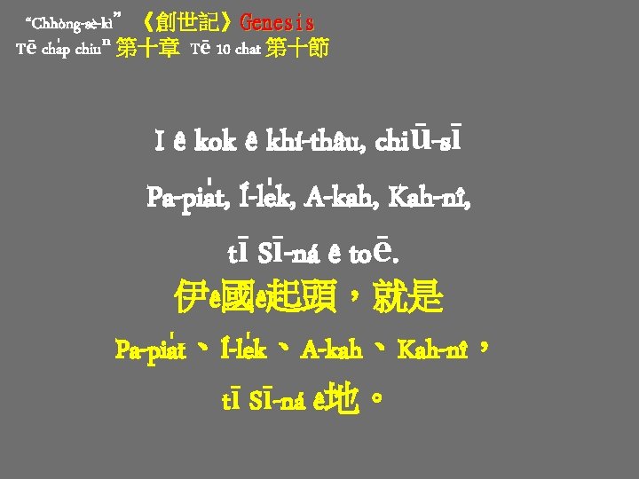 Pakhekl Siutngpn Sngkeng Kiok Genesis Chhngsk T Cha