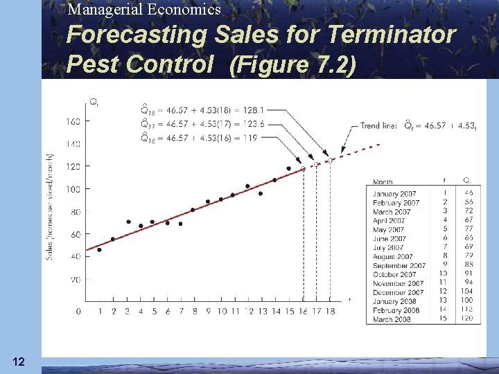 Managerial Economics Forecasting Sales for Terminator Pest Control (Figure 7. 2) 12 