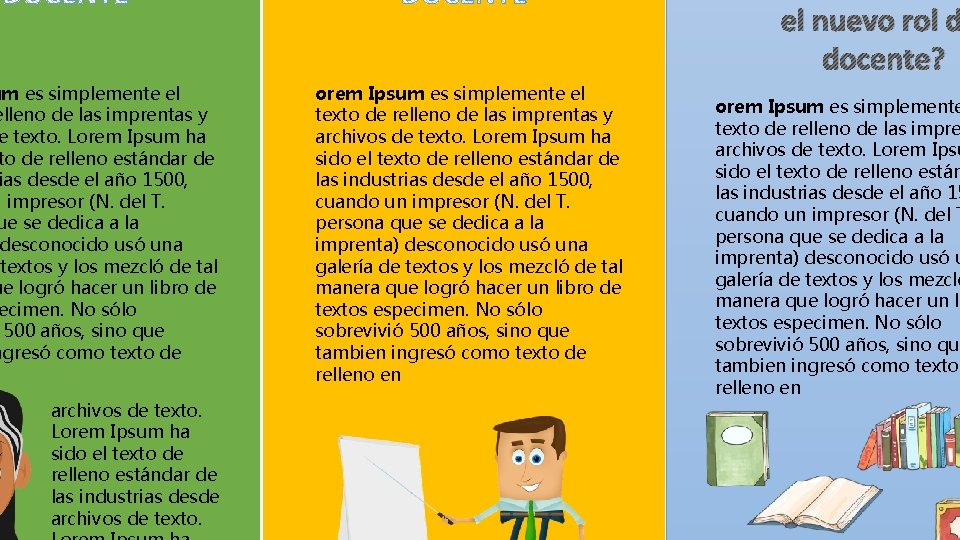 el nuevo rol d docente? um es simplemente el elleno de las imprentas y