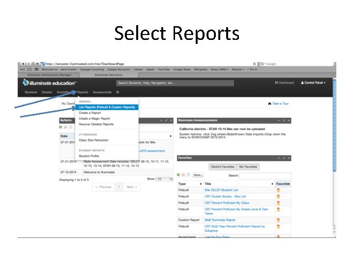 Select Reports 
