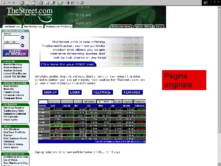 Pagina originale 