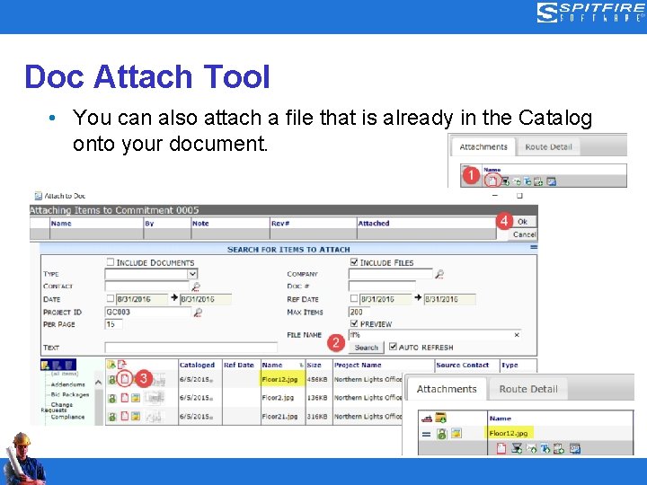 Doc Attach Tool • You can also attach a file that is already in