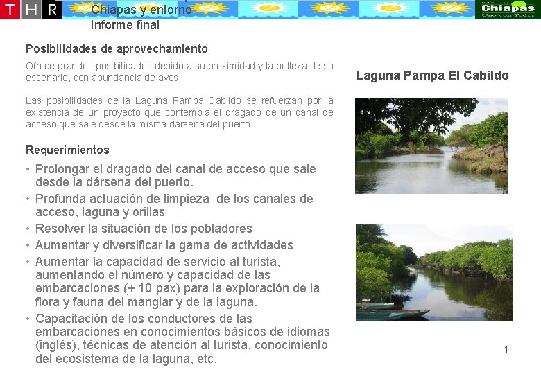 Desarrollo conceptual de la oferta turístico-recreativa de Puerto Chiapas y entorno Informe final Posibilidades Desarrollo conceptual de la oferta turístico-recreativa de Puerto Chiapas y entorno Informe final Posibilidades