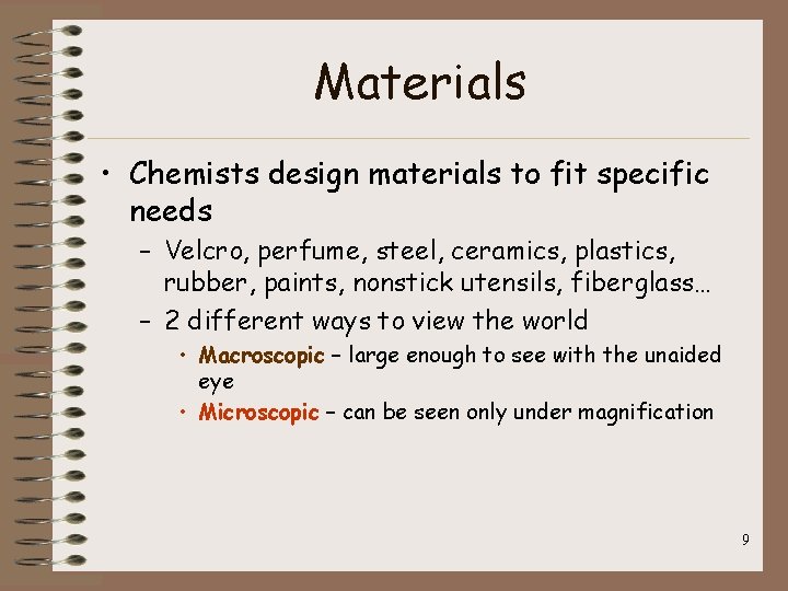 Chapter 1 Introduction to Chemistry 1 Section 1
