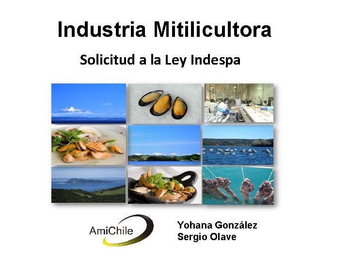 Industria Mitilicultora Solicitud a la Ley Indespa Yohana González Sergio Olave 