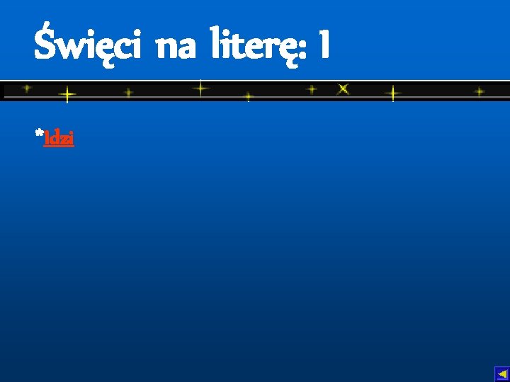 Święci na literę: I *Idzi 