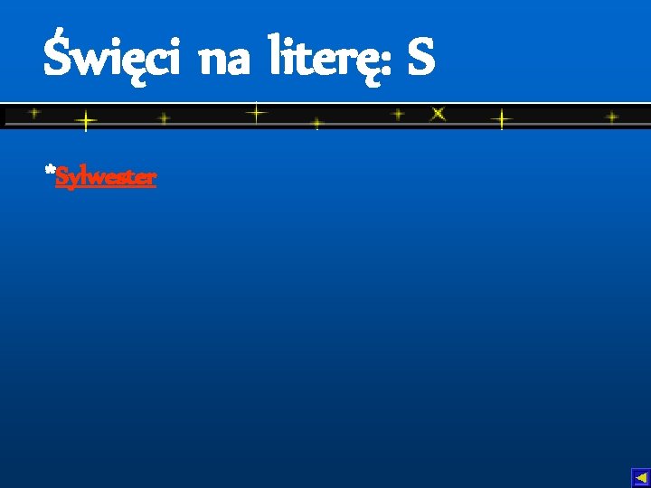 Święci na literę: S *Sylwester 