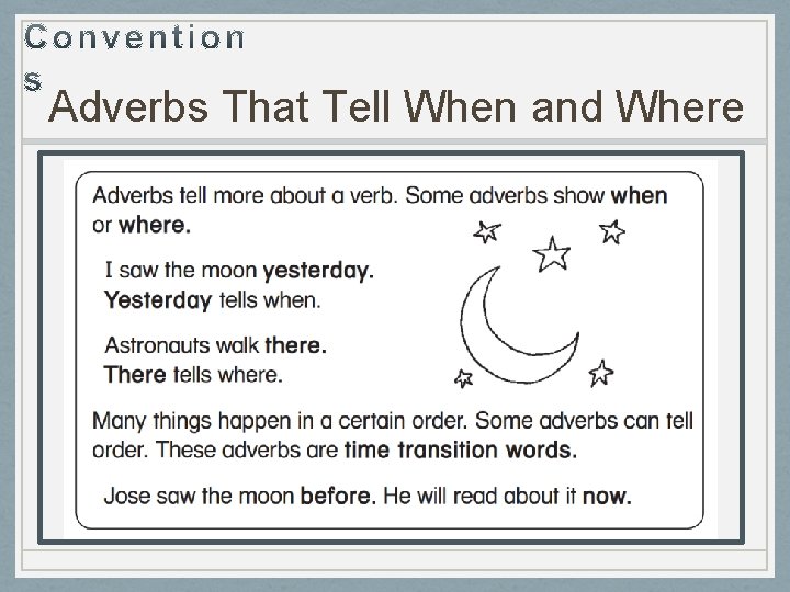 Adverbs That Tell When and Where 