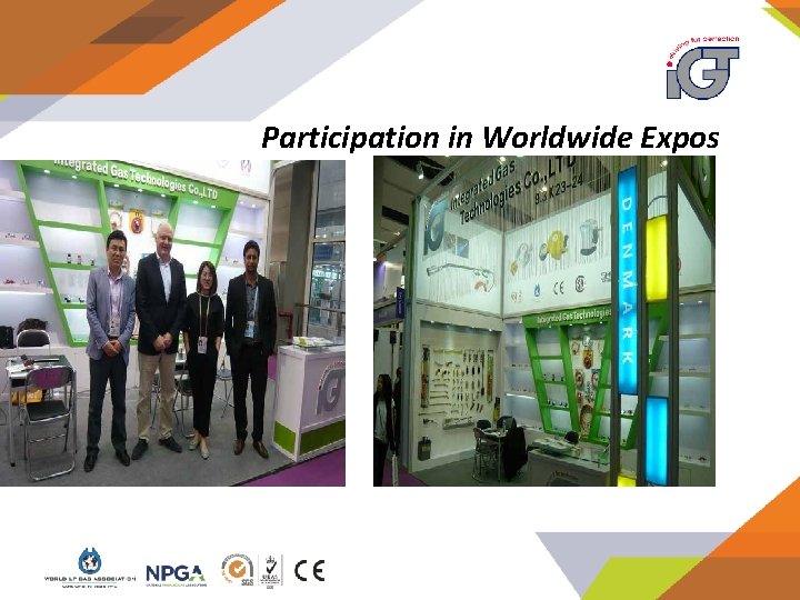 Participation in Worldwide Expos 
