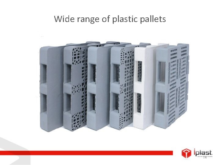 Wide range of plastic pallets 14 