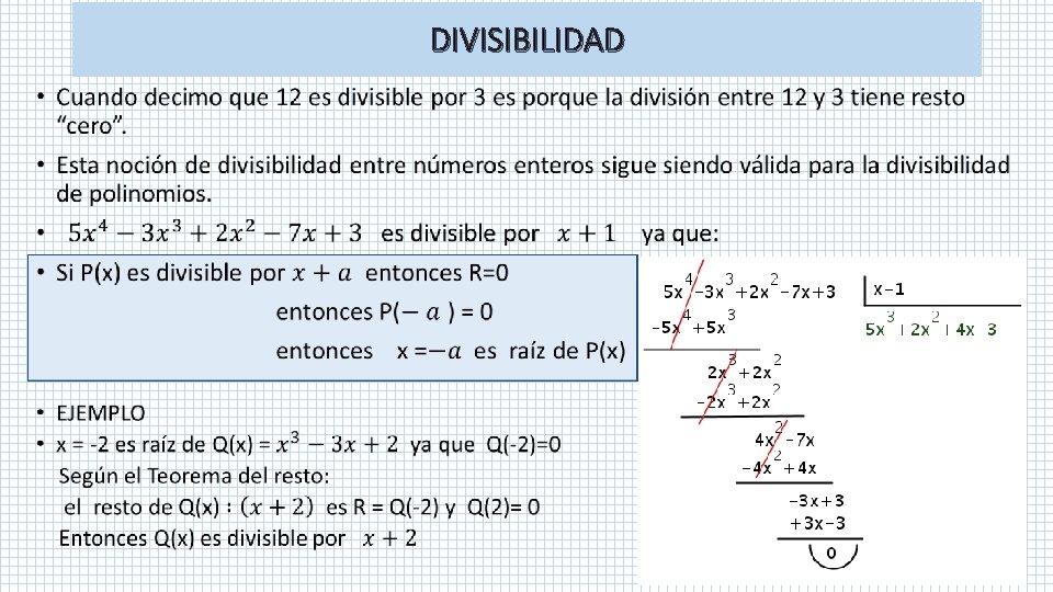 DIVISIBILIDAD • DIVISIBILIDAD •