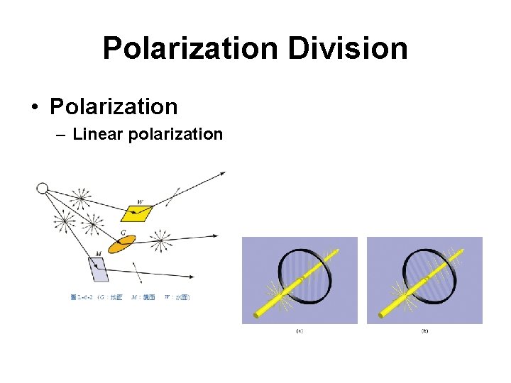 Polarization Division • Polarization – Linear polarization 