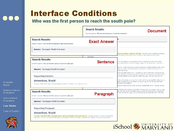 Interface Conditions Who was the first person to reach the south pole? Document Exact