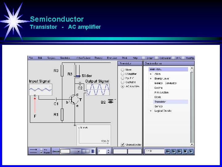 Semiconductor Transistor - AC amplifier 