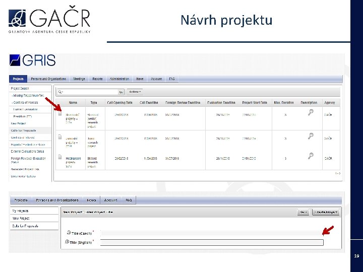 Návrh projektu 19 