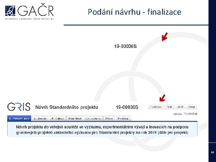 Podání návrhu - finalizace 8 66 