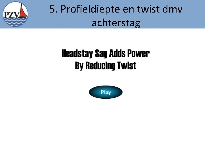 5. Profieldiepte en twist dmv achterstag 