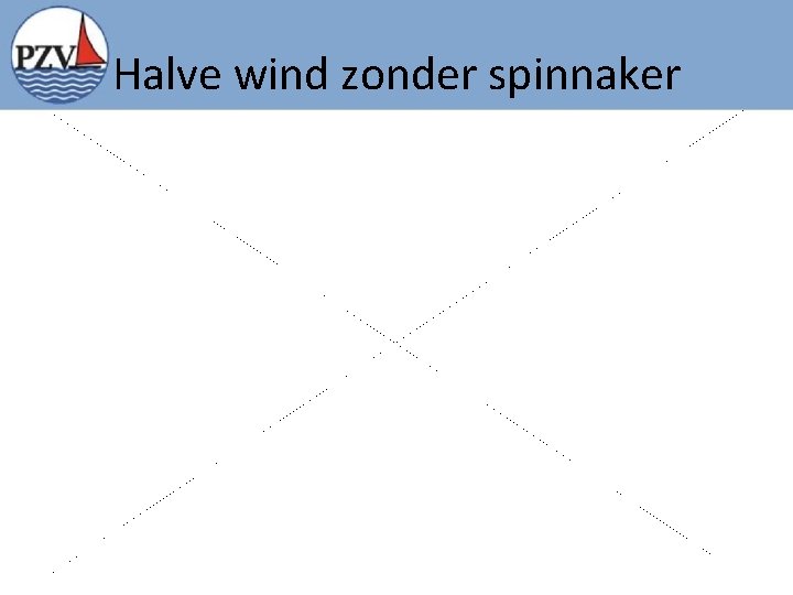 Halve wind zonder spinnaker 