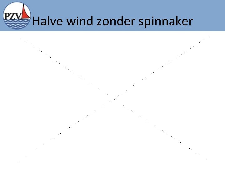 Halve wind zonder spinnaker 