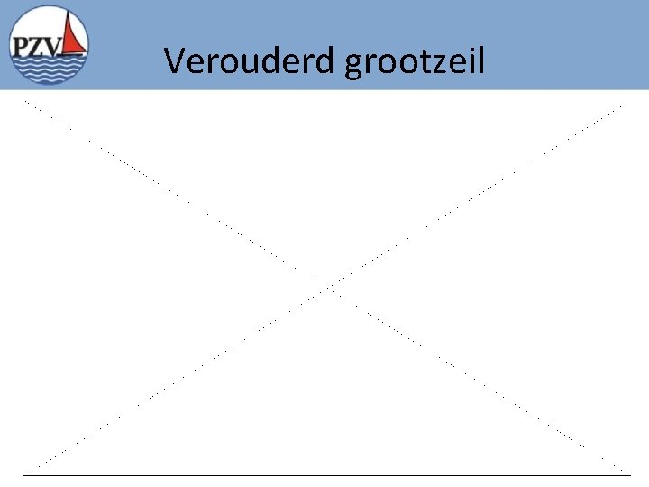 Verouderd grootzeil 