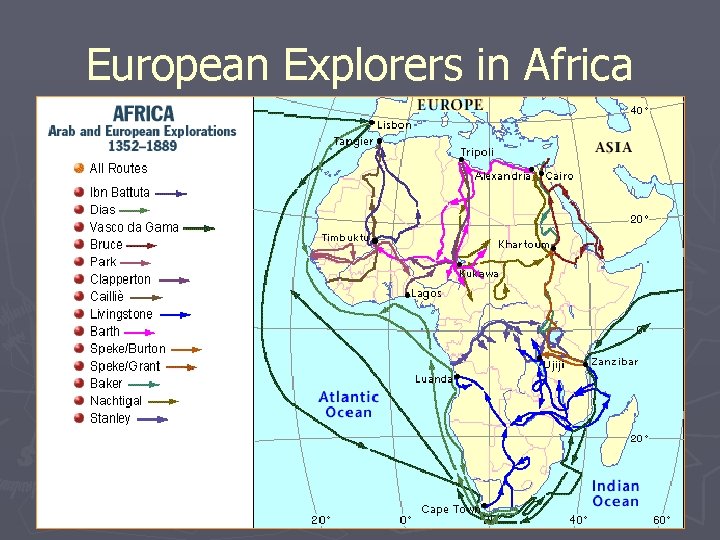 European Explorers in Africa 