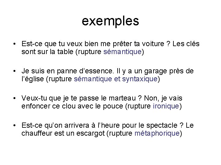 exemples • Est-ce que tu veux bien me prêter ta voiture ? Les clés