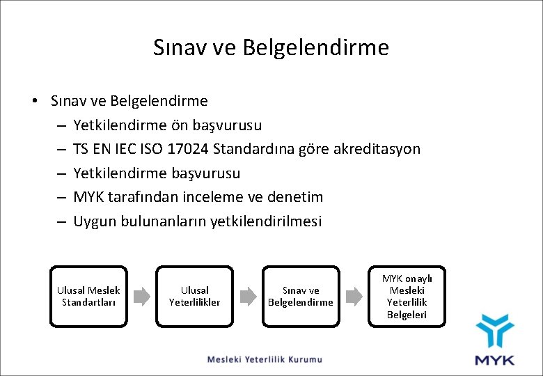 Sınav ve Belgelendirme • Sınav ve Belgelendirme – Yetkilendirme ön başvurusu – TS EN