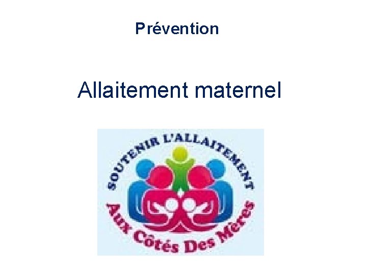 Prévention Allaitement maternel 