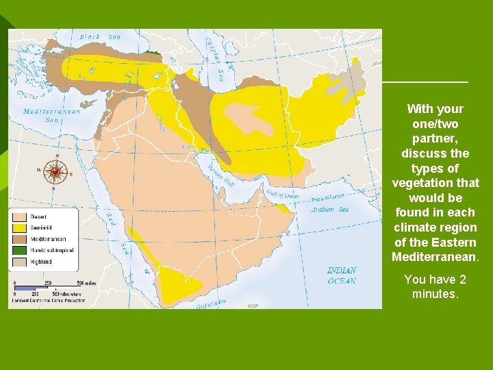 With your one/two partner, discuss the types of vegetation that would be found in