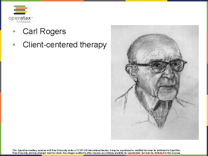  • Carl Rogers • Client-centered therapy This Open. Stax ancillary resource is ©