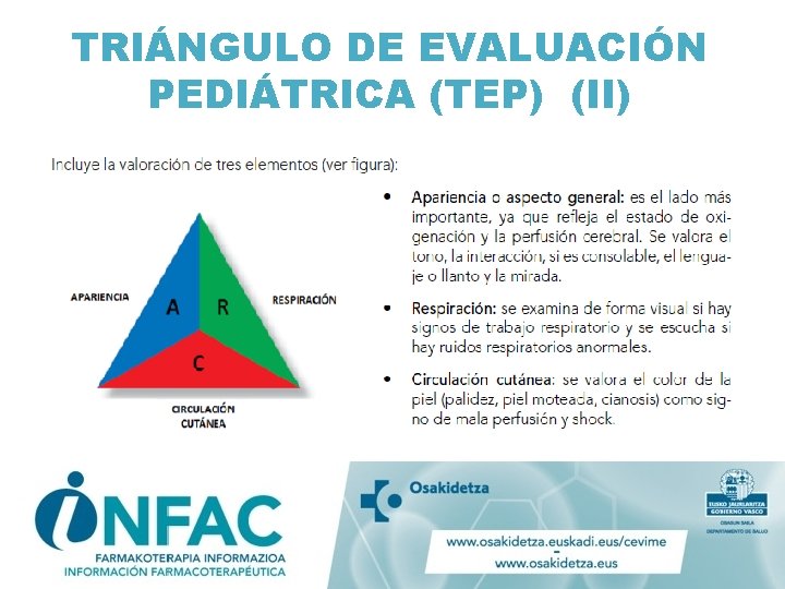 TRIÁNGULO DE EVALUACIÓN PEDIÁTRICA (TEP) (II) 