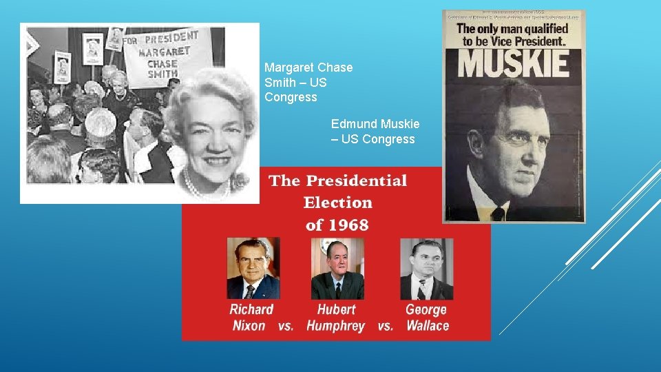 Margaret Chase Smith – US Congress Edmund Muskie – US Congress Margaret Chase Smith – US Congress Edmund Muskie – US Congress