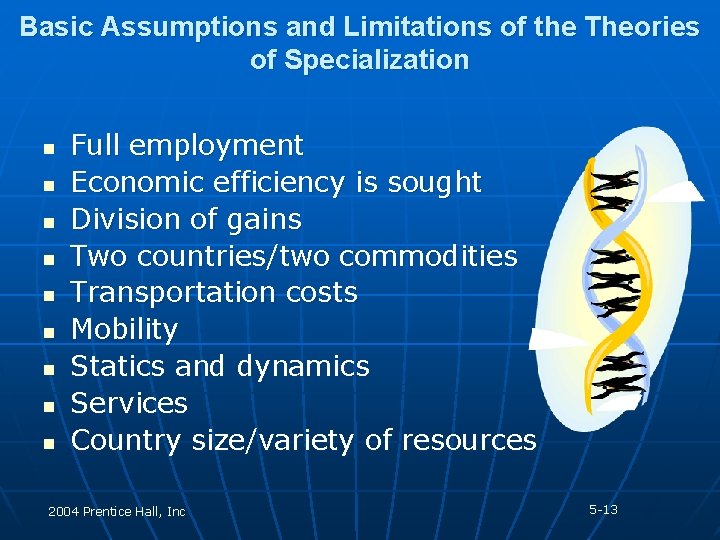 Basic Assumptions and Limitations of the Theories of Specialization n n n n Full