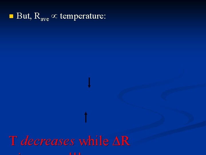 n But, Rave temperature: T decreases while DR 