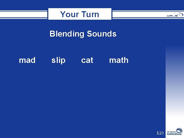 Your Turn Blending Sounds mad slip cat math 120 Your Turn Blending Sounds mad slip cat math 120