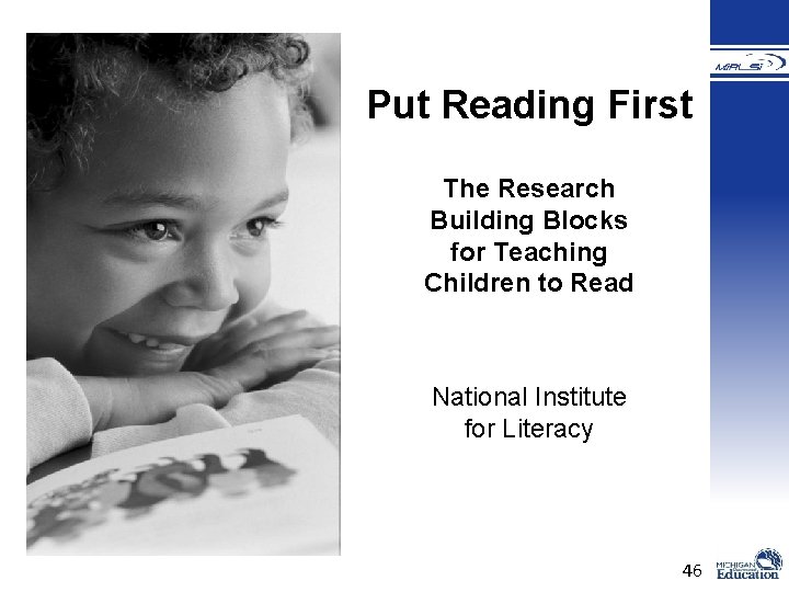Put Reading First The Research Building Blocks for Teaching Children to Read National Institute Put Reading First The Research Building Blocks for Teaching Children to Read National Institute