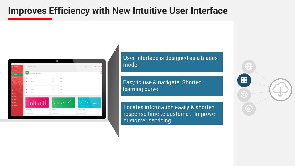 Improves Efficiency with New Intuitive User Interface is designed as a blades model Easy