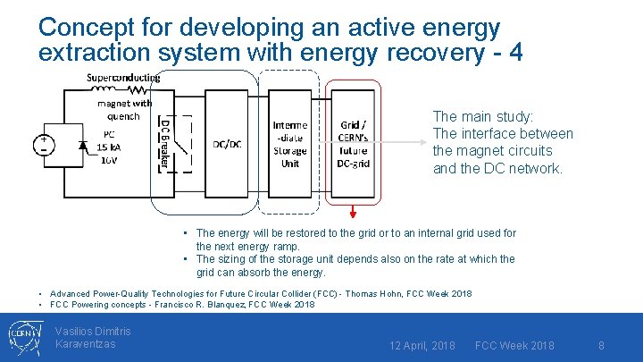 Concept for developing an active energy extraction system with energy recovery - 4 The