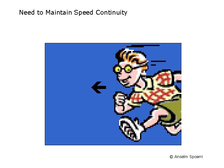 Need to Maintain Speed Continuity © Anselm Spoerri 