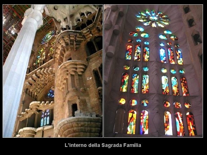 L’interno della Sagrada Família 