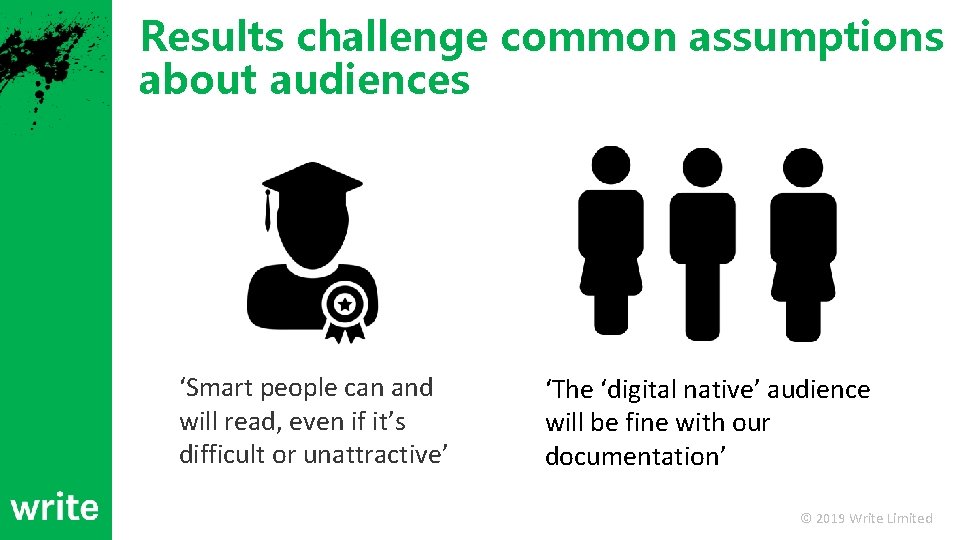 Results challenge common assumptions about audiences ‘Smart people can and will read, even if