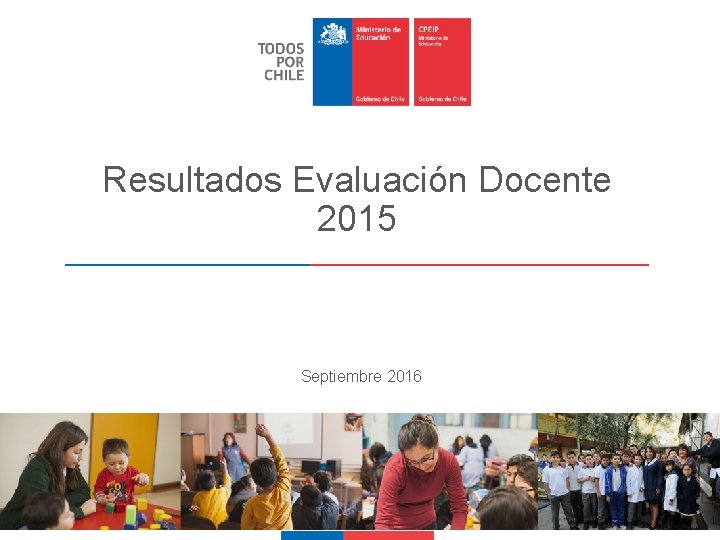 Resultados Evaluación Docente 2015 Septiembre 2016 www. mineduc. cl 