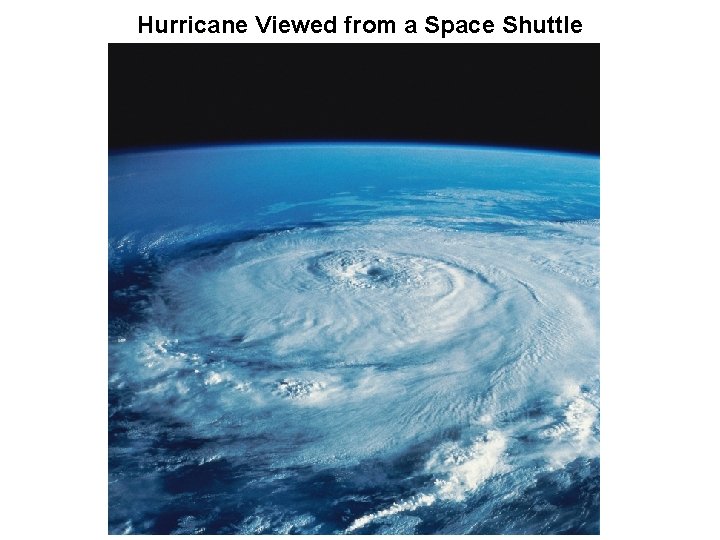 Hurricane Viewed from a Space Shuttle 
