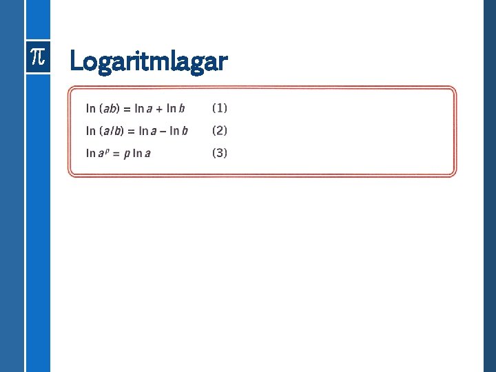 Logaritmlagar 